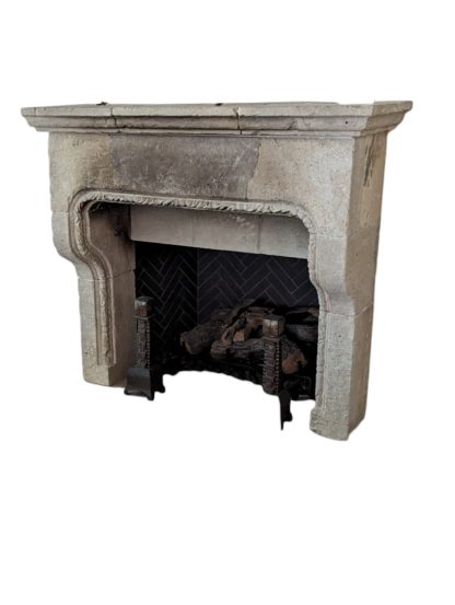 18th Century Italian Limestone Fireplace Surround - Image 6