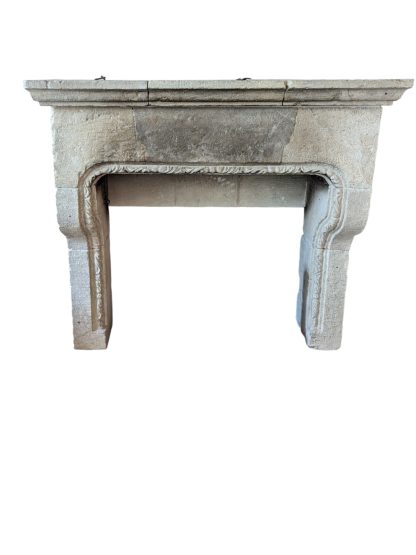 18th Century Italian Limestone Fireplace Surround