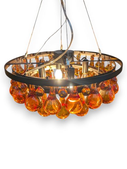 Amber Ochre Arctic Pear Hanging Light by JB Custom Concepts - Image 4