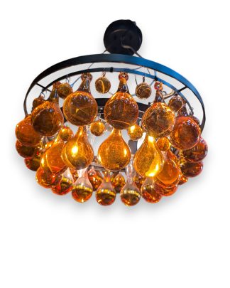 Amber Ochre Arctic Pear Hanging Light by JB Custom Concepts