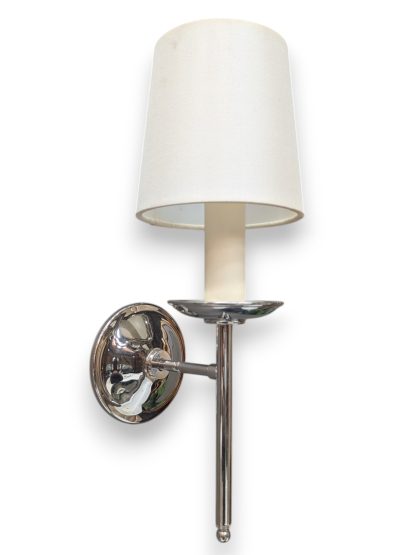 Palmer Hargrave Polished Nickel Sconce - Image 5