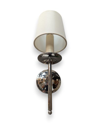 Palmer Hargrave Polished Nickel Sconce - Image 2