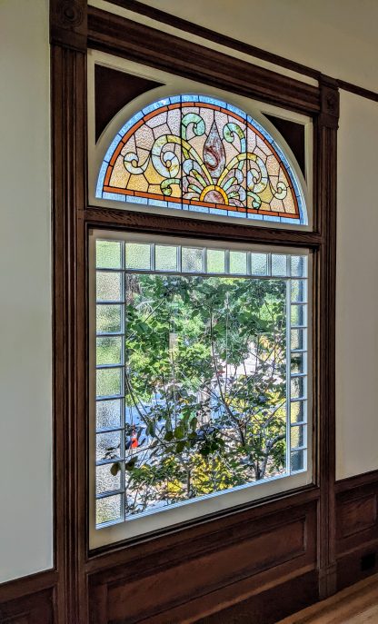 1890 Oakland Eastlake Victorian Stained Glass Window - Image 3