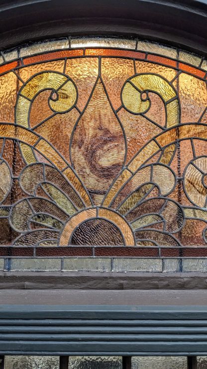 1890 Oakland Eastlake Victorian Stained Glass Window - Image 5