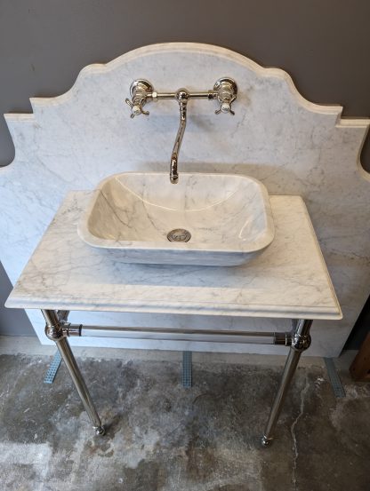 Waterworks Washstand with Vessel Sink and Etoile Faucet - Image 5