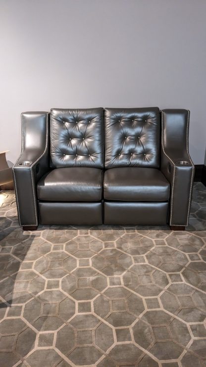 Leather Reclining Theater Seats - Image 9