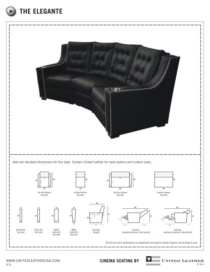 Leather Reclining Theater Seats - Image 2