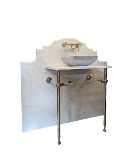 Waterworks Washstand with Vessel Sink and Etoile Faucet