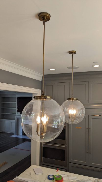 Hector Glass Globe Pendant Lights - Image 4