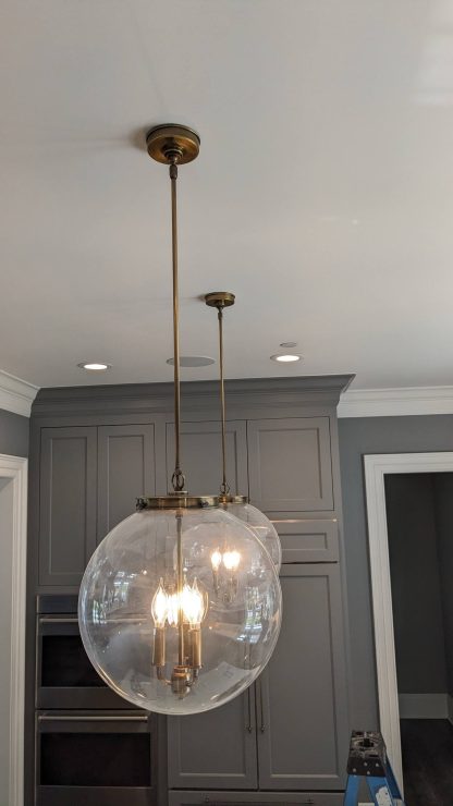 Hector Glass Globe Pendant Lights - Image 3