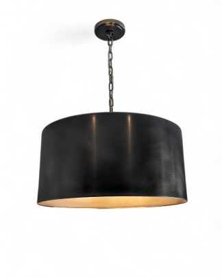 Bronze Cylinder Pendant Light from Elegant Lighting