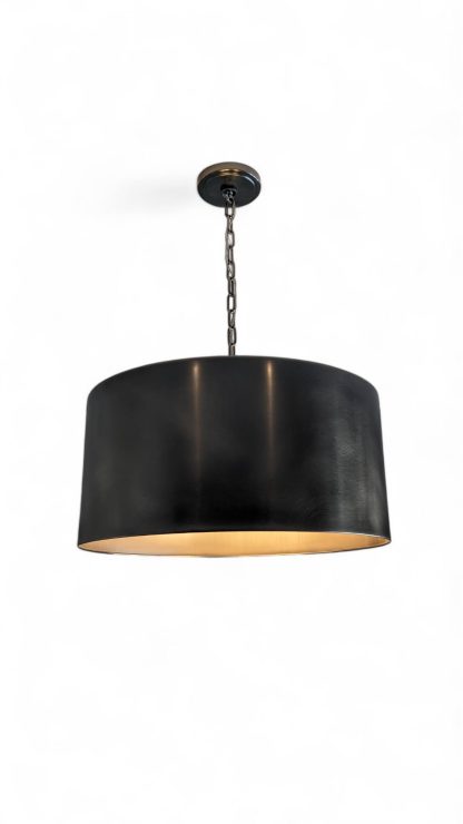 Bronze Cylinder Pendant Light from Elegant Lighting