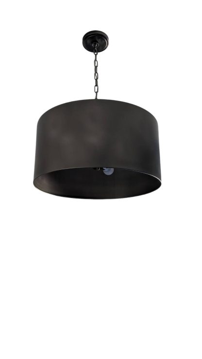 Bronze Cylinder Pendant Light from Elegant Lighting - Image 4