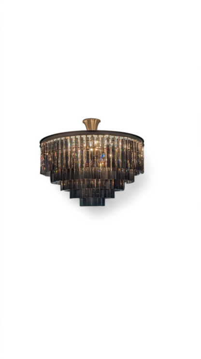 5-Tier Elegant Lighting Sydney Collection Semi Flush Mount Light - Image 3