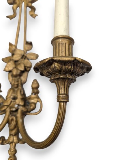 Louis XV Style Brass Wall Sconce - Image 4