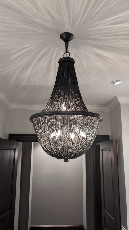 French Empire Chain Mail Chandelier (Large) - Image 5