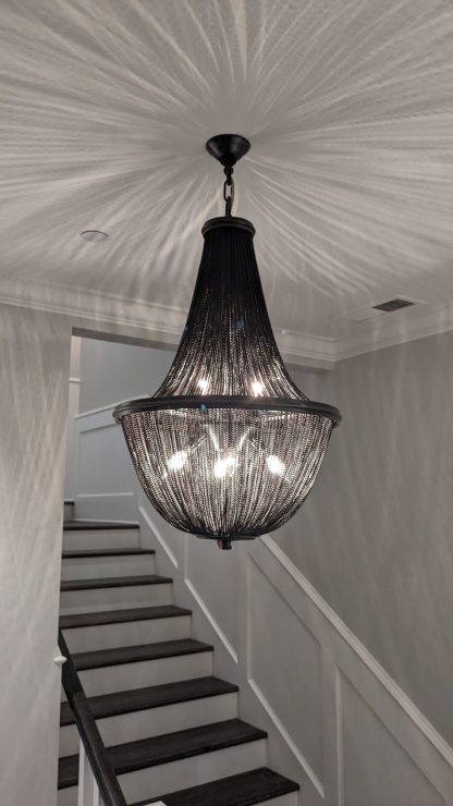 French Empire Chain Mail Chandelier (Large) - Image 4