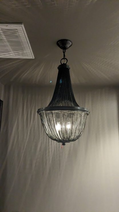 French Empire Chain Mail Chandelier (Medium) - Image 4