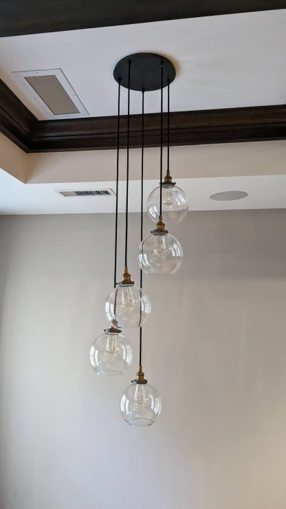 5 Tiered Pendant Light from Elegant Lighting's Baxter Collection - Image 4