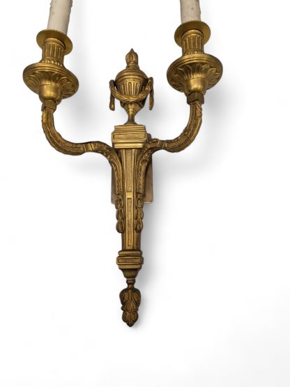 Gilt Brass Flaming Urn Sconce - Image 10