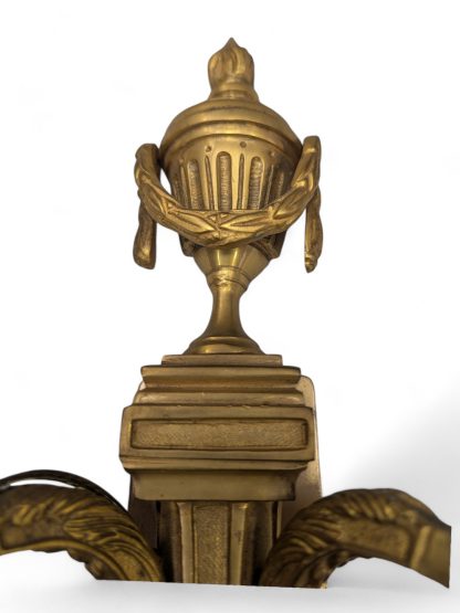 Gilt Brass Flaming Urn Sconce - Image 11