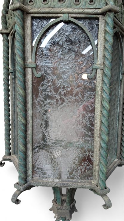 Bronze Verdigris Spanish Revival Exterior Lantern - Image 9