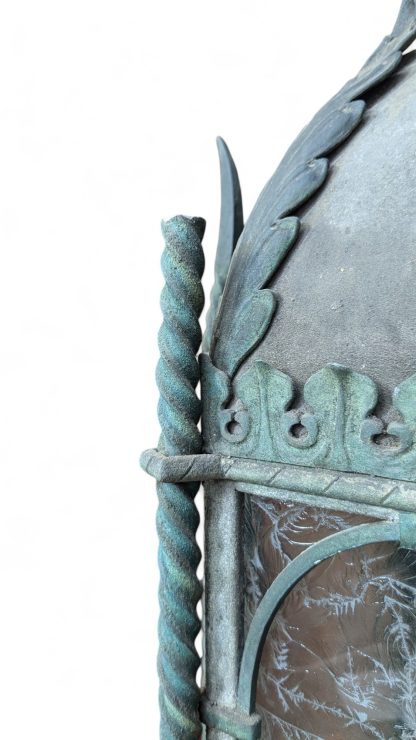 Bronze Verdigris Spanish Revival Exterior Lantern - Image 10