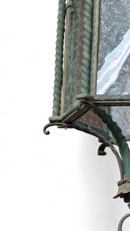 Bronze Verdigris Spanish Revival Exterior Lantern - Image 4