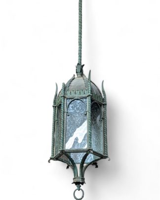 Bronze Verdigris Spanish Revival Exterior Lantern