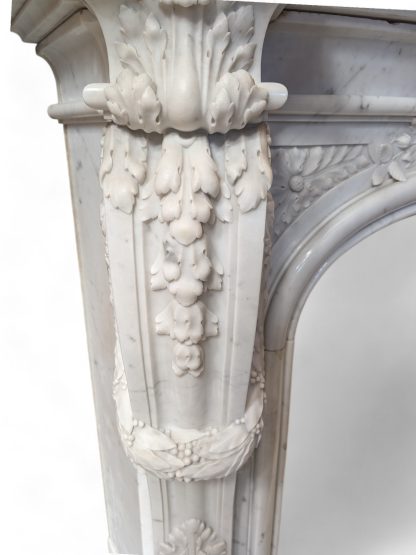 Louis XV Style Marble Fireplace Surround - Image 11