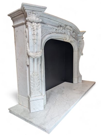 Louis XV Style Marble Fireplace Surround - Image 5