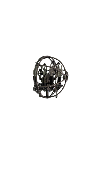 Half Sphere Crystal Bathroom Vanity Wall Sconce - Image 4