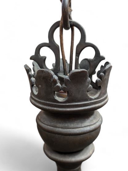 2-Tiered Dark Bronze Dutch Colonial Chandelier - Image 4