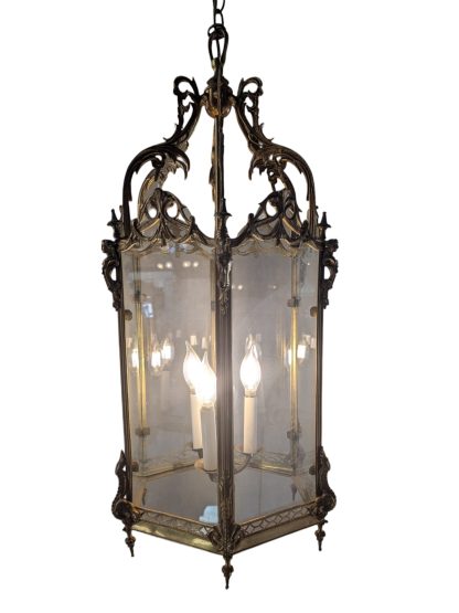 Petit Trianon Style Brass Hanging Lantern - Image 10