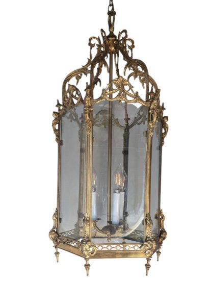 Petit Trianon Style Brass Hanging Lantern - Image 6