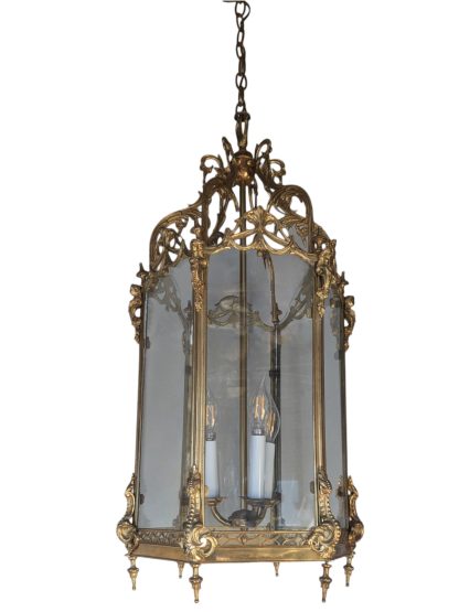 Petit Trianon Style Brass Hanging Lantern - Image 8