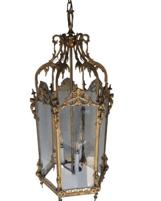 Petit Trianon Style Brass Hanging Lantern