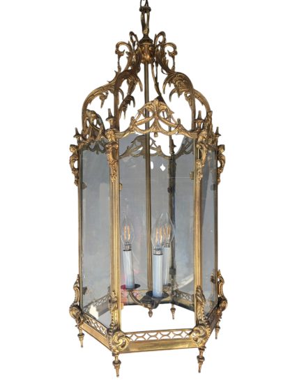 Petit Trianon Style Brass Hanging Lantern - Image 7