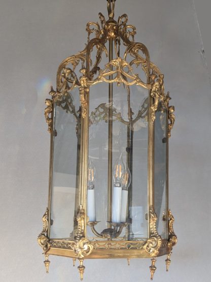 Petit Trianon Style Brass Hanging Lantern - Image 2