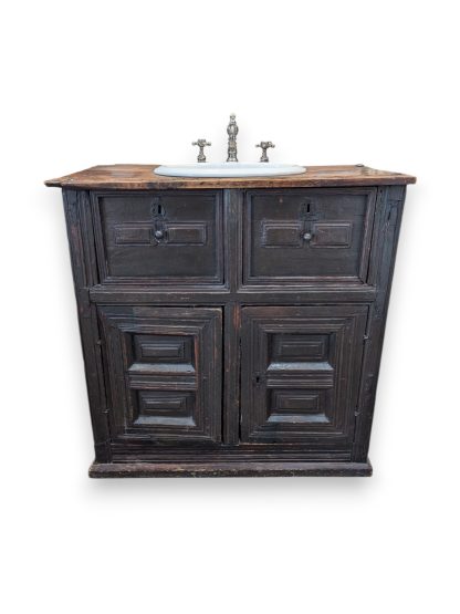 Rustic Vanity with Waterworks fixture