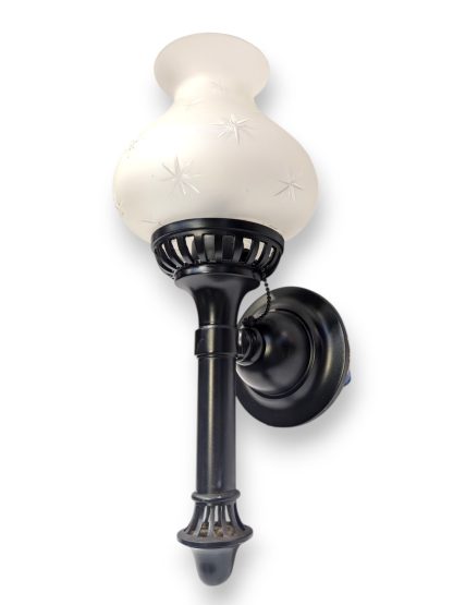 Antique Wall Sconce With Frosted Shade - Image 2